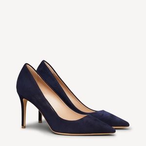 M. Gemi Esatto 90 mm Navy Suede heel